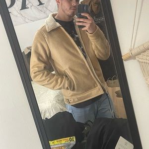 Vintage high quality tan hipster jacket size adult S